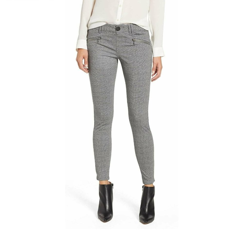 Wit & Wisdom Petite Women's Ab-Solution Skinny Ponte Pants - Size 18P | Grey